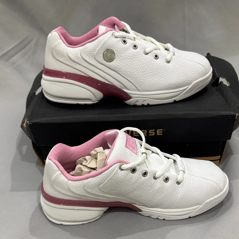 Vintage Converse Women’s Sneakers – Size 9 – White & Pink – NWB - Deadstock - Picture 3 of 11